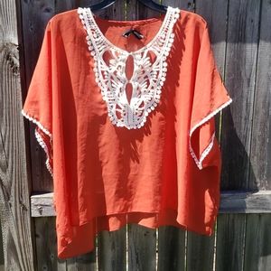 Ali & Kris Womens poncho blouse
